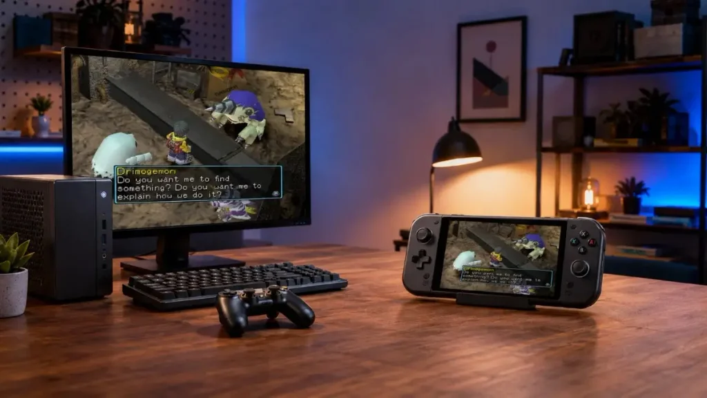 Retro gaming PC and Steam Deck compared while running DuckStation for PS1 emulation
