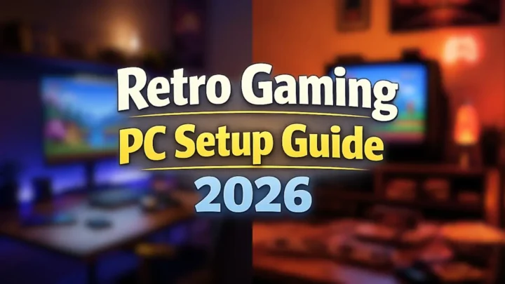 retro gaming setup