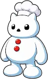 Frigimon serving food in the Digimon World restaurant
