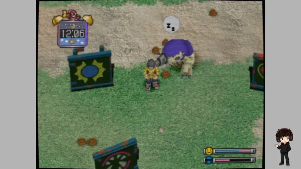 Digimon World using the CRTLottes2 shader in DuckStation