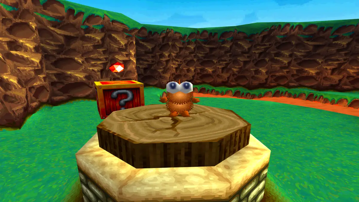 A Gobbo in Croc Legend of the Gobbos on PS1