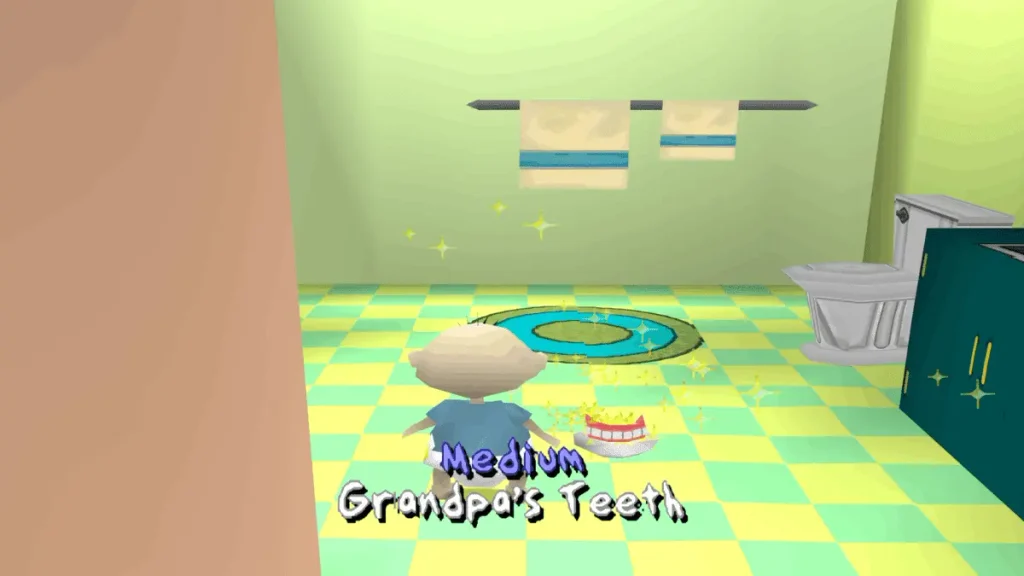 Grandpa's Teeth mission selection in Rugrats Search for Reptar