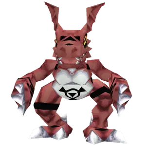 Guilmon character artwork from Digimon World 3