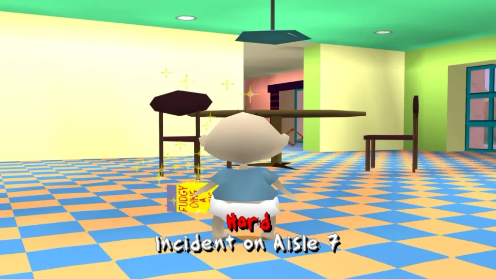 Incident on Aisle 7 supermarket mission in Rugrats Search for Reptar