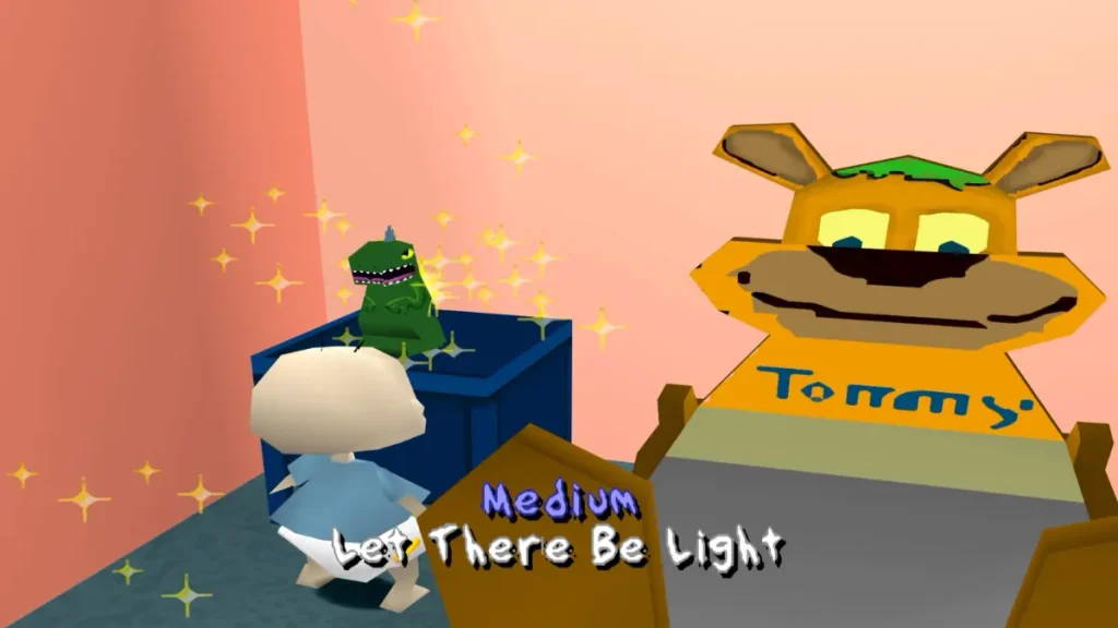 Let There Be Light haunted house mission in Rugrats Search for Reptar