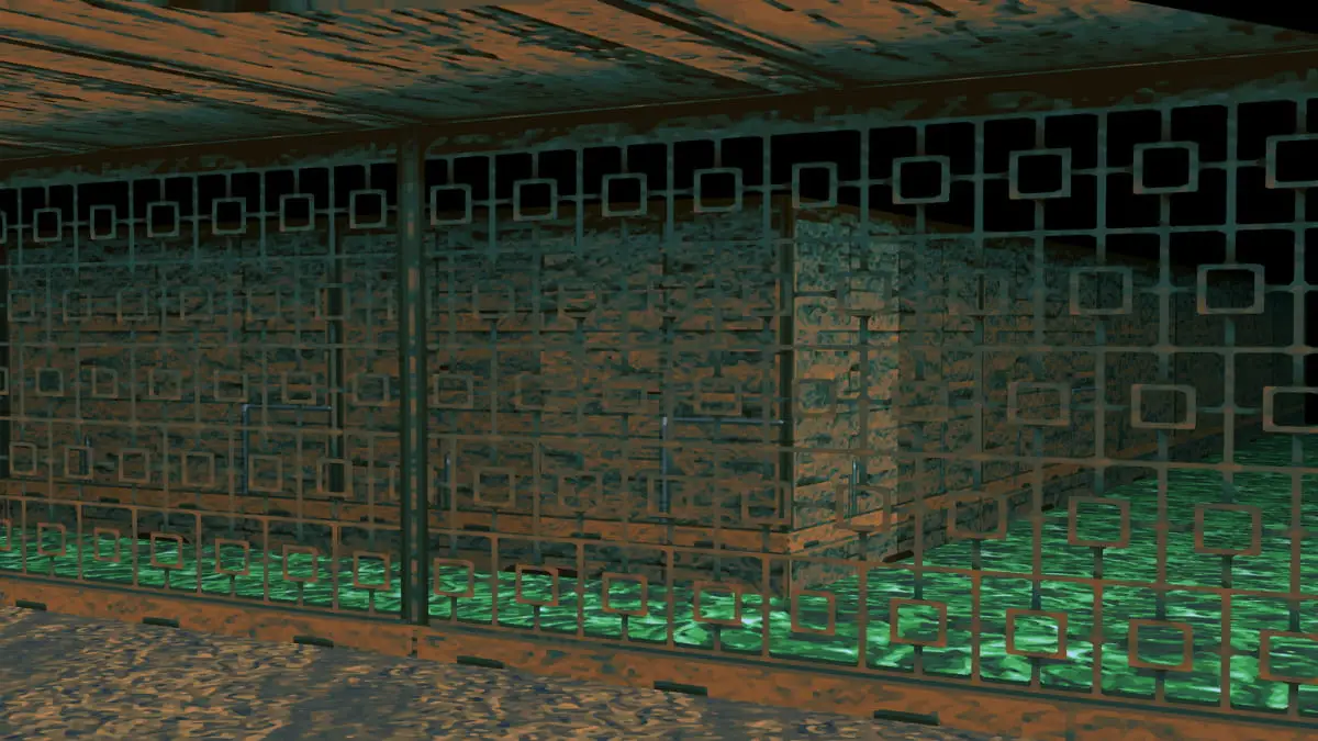 the flowing green sewers of megaman legends