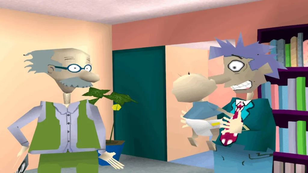 Grandpa Pickles scene in Rugrats Search for Reptar