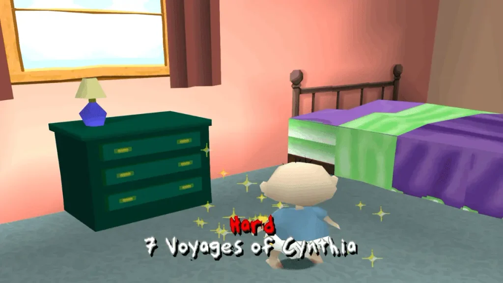 Mission difficulty screen in Rugrats Search for Reptar