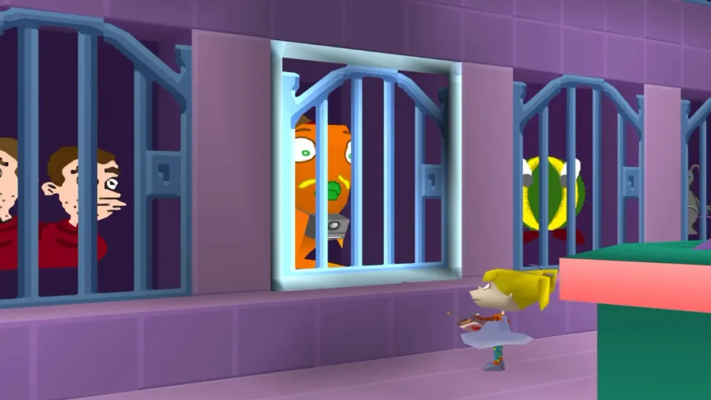Strange science-fiction scene in Rugrats Search for Reptar