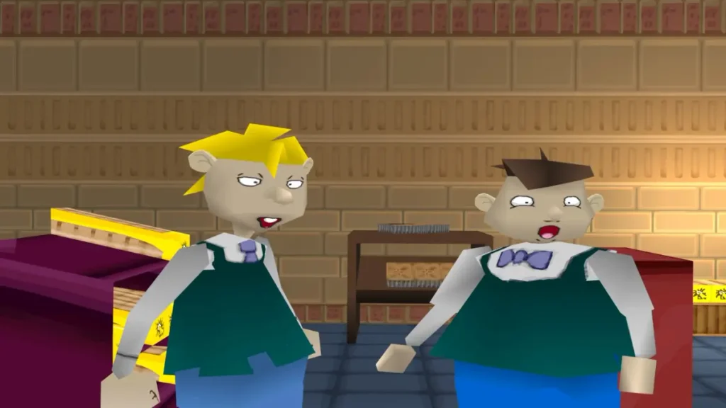 Supermarket workers in Incident on Aisle 7 on PS1