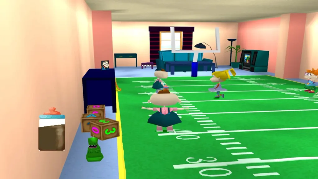 Touchdown Tommy bonus mission in Rugrats Search for Reptar