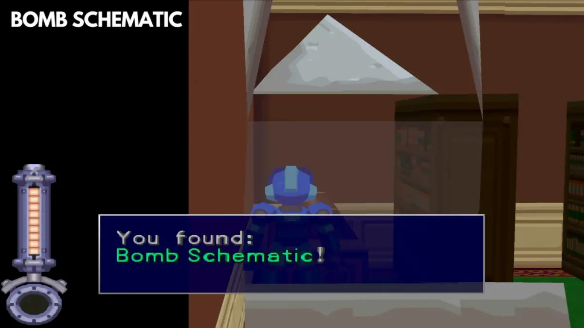 Bomb Schematic component in Mega Man Legends