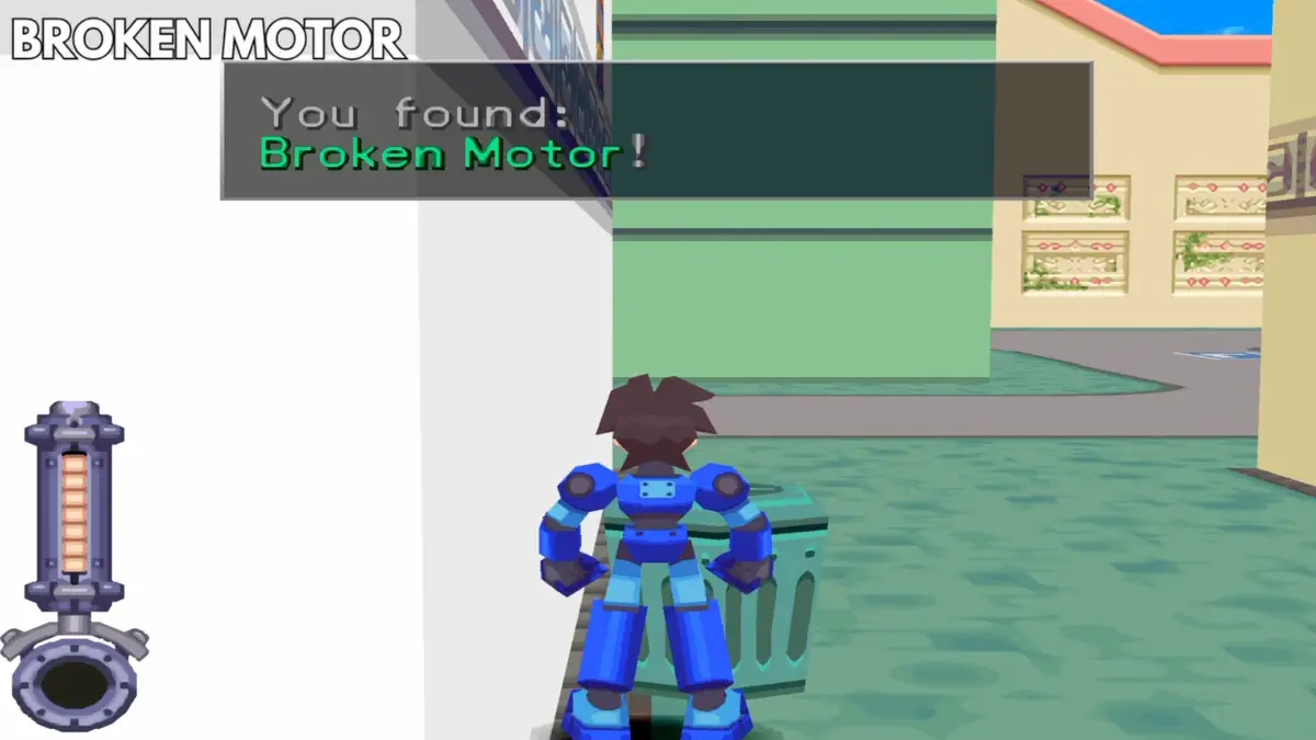 Broken Motor component in Mega Man Legends