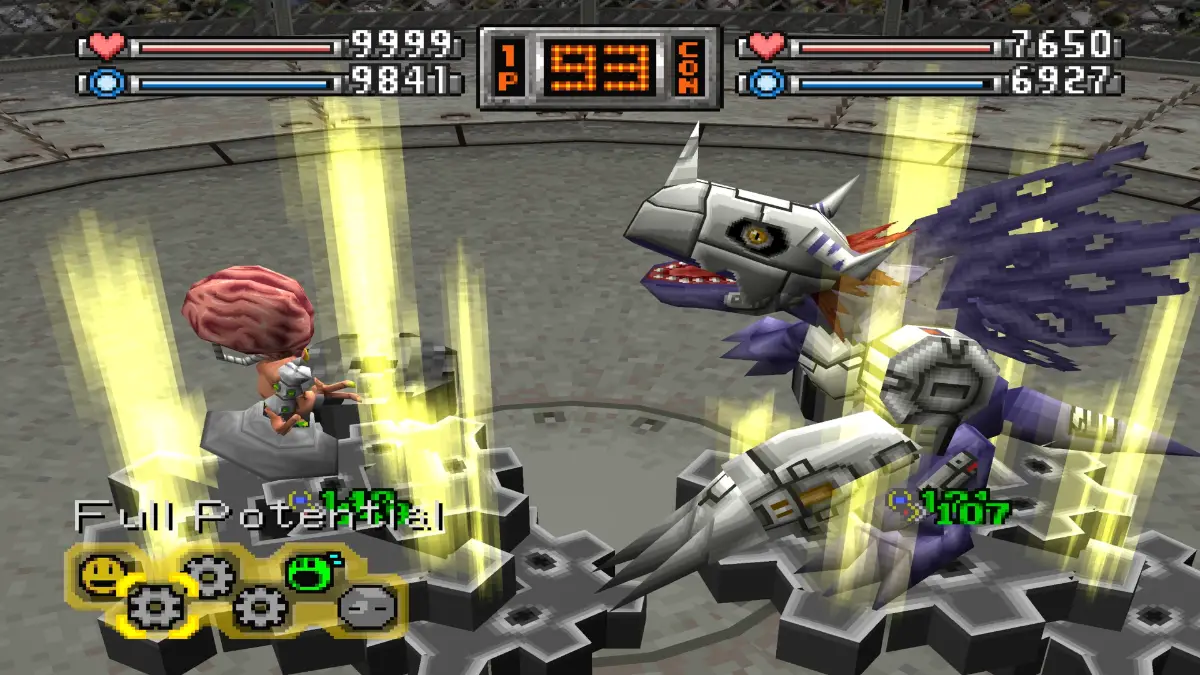 Full Potential Mech technique stat buff in Digimon World 1