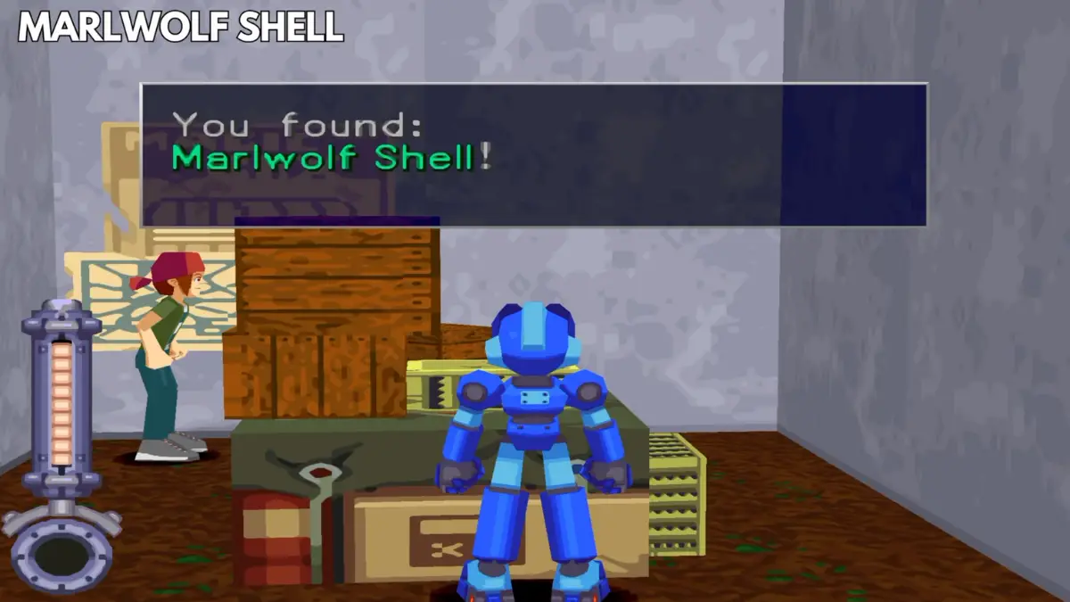 Marlwolf Shell component used to create Shield Arm in Mega Man Legends