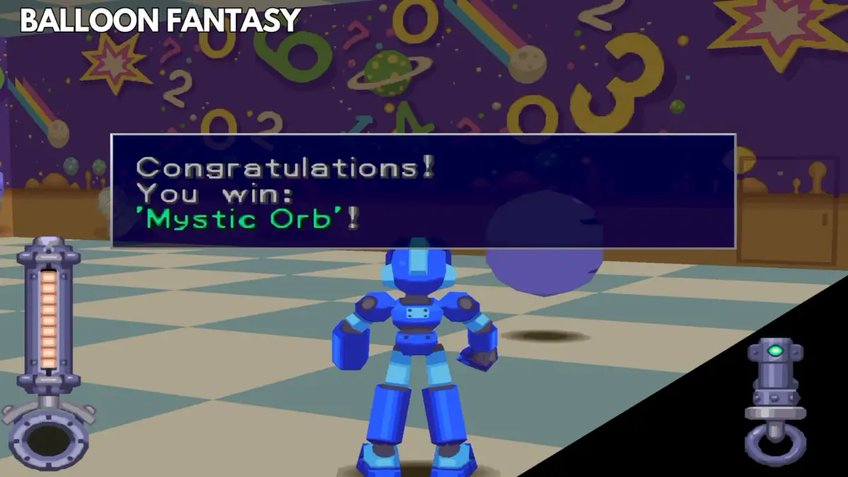 Mystic Orb component used to create Shield Arm in Mega Man Legends
