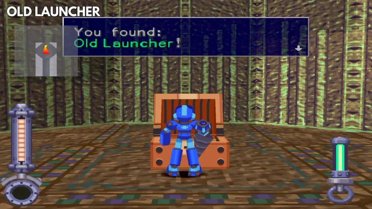 Old Launcher component used to create Spread Buster in Mega Man Legends