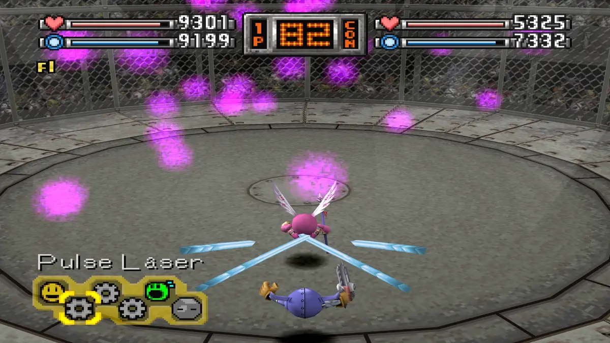 Pulse Laser Mech technique attack in Digimon World 1