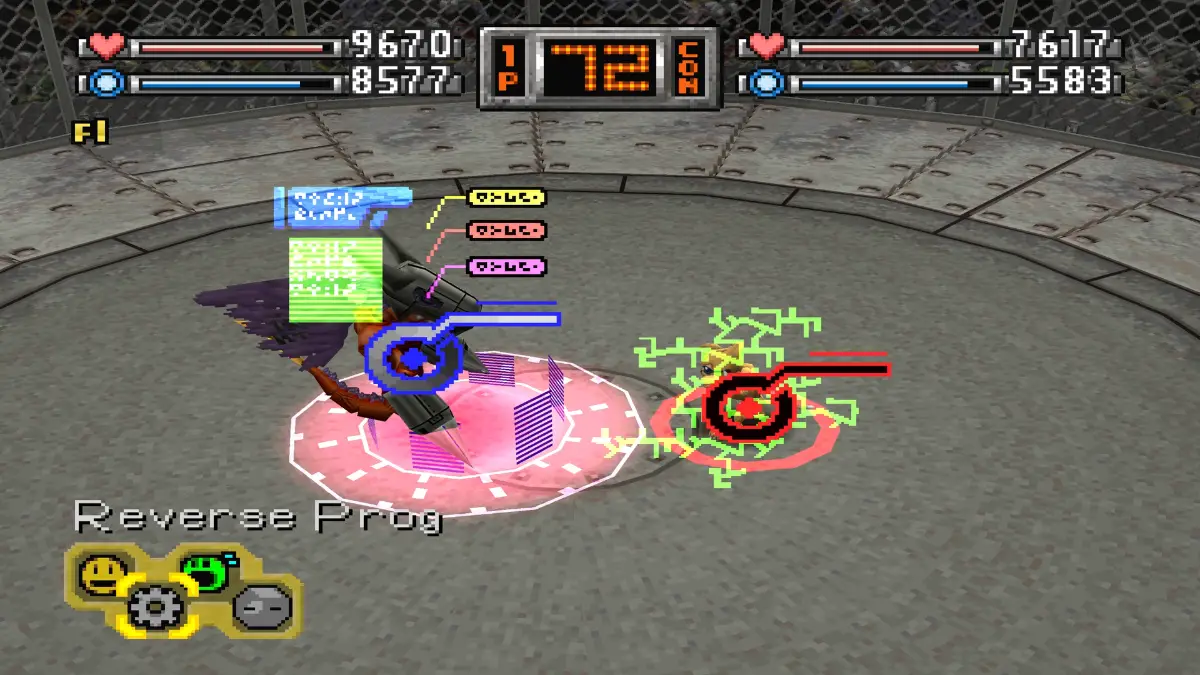 Reverse Program Mech technique attack in Digimon World 1