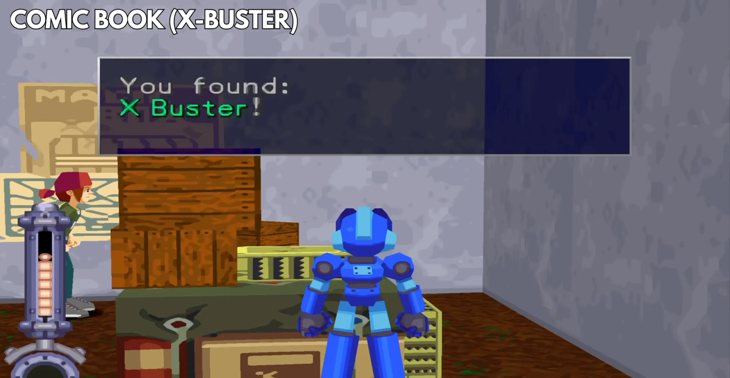 X-Buster component used to create Shining Laser in Mega Man Legends